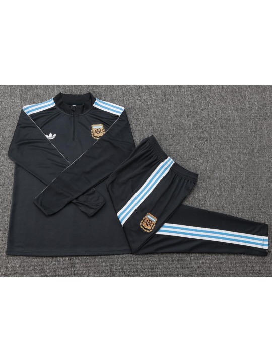 Chandal Argentina (Hombre/Niño) 25/26 Gris Oscuro + Pantalones