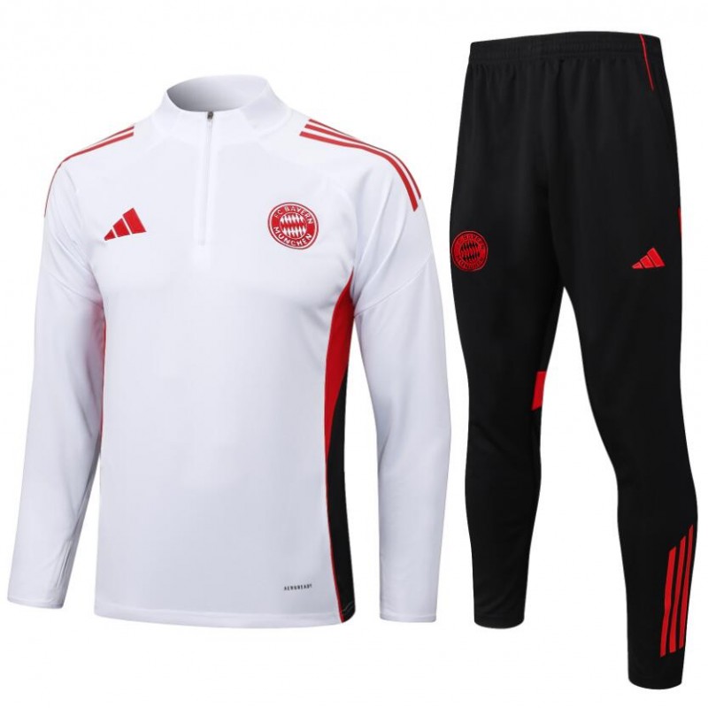 Chandal Bayern Munich (Hombre/Niño) 25/26 Blanco + Pantalones