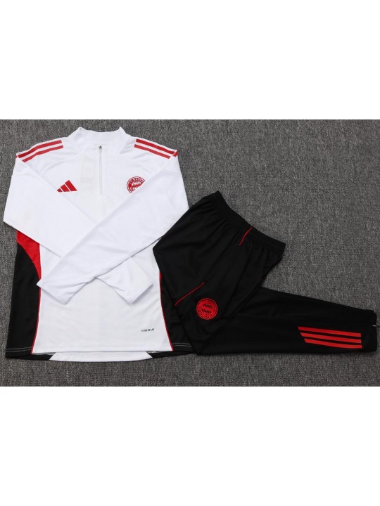 Chandal Bayern Munich (Hombre/Niño) 25/26 Blanco + Pantalones