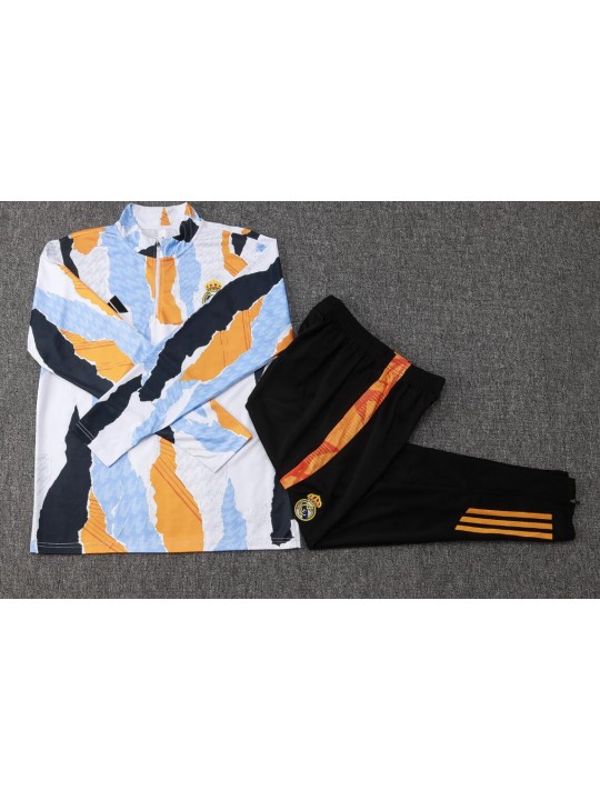 Chandals Real M adrid (Hombre/Niño) Blanco 25/26 + Pantalones