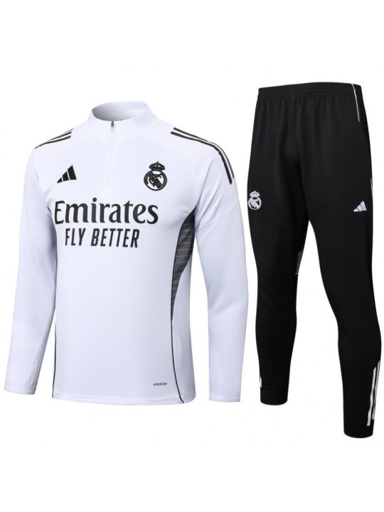 Chandals Real Madrid (Hombre/Niño) 25/26 Blanco + Pantalones