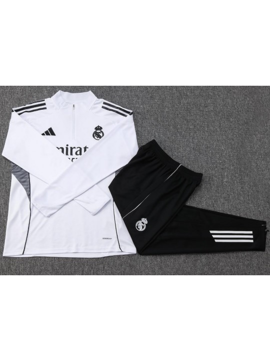 Chandals Real Madrid (Hombre/Niño) 25/26 Blanco + Pantalones