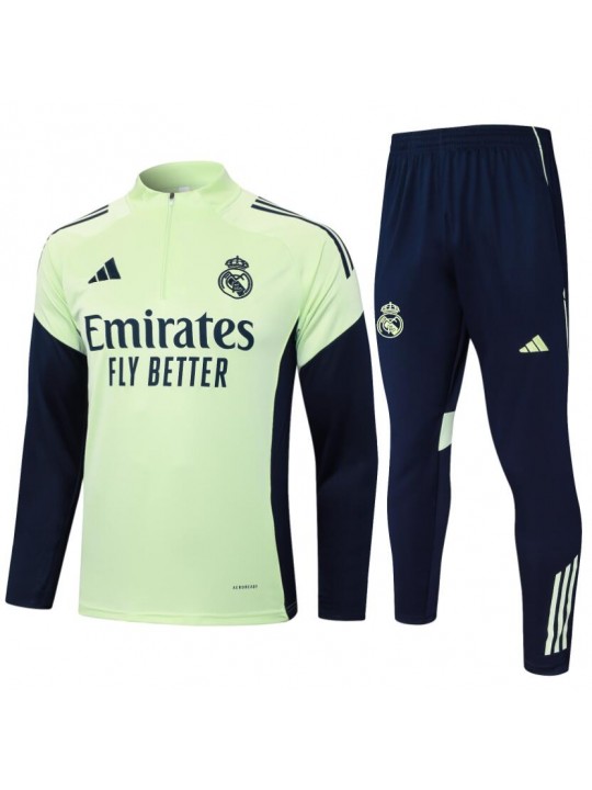 Chandals Real M adrid (Hombre/Niño) 25/26 Verde Claro + Pantalones