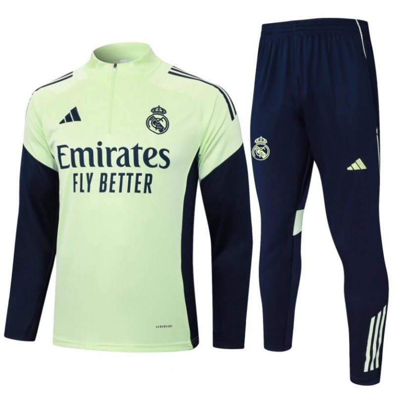 Chandals Real M adrid (Hombre/Niño) 25/26 Verde Claro + Pantalones