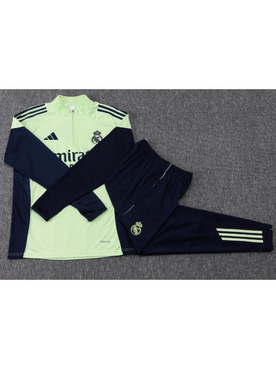 Chandals Real M adrid (Hombre/Niño) 25/26 Verde Claro + Pantalones