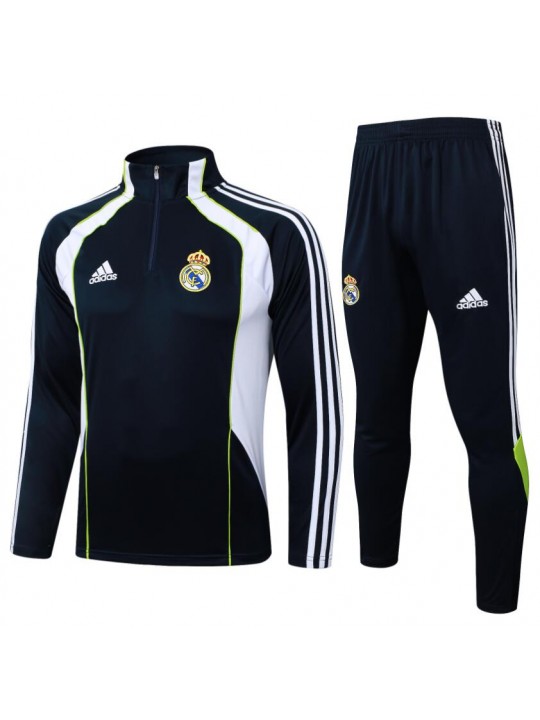 Chandals Real M adrid (Hombre/Niño) Negro 25/26 + Pantalones