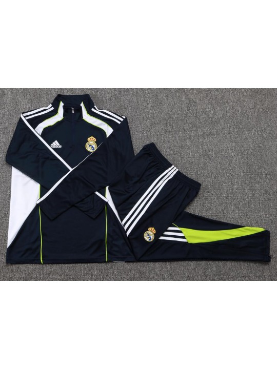 Chandals Real M adrid (Hombre/Niño) Negro 25/26 + Pantalones