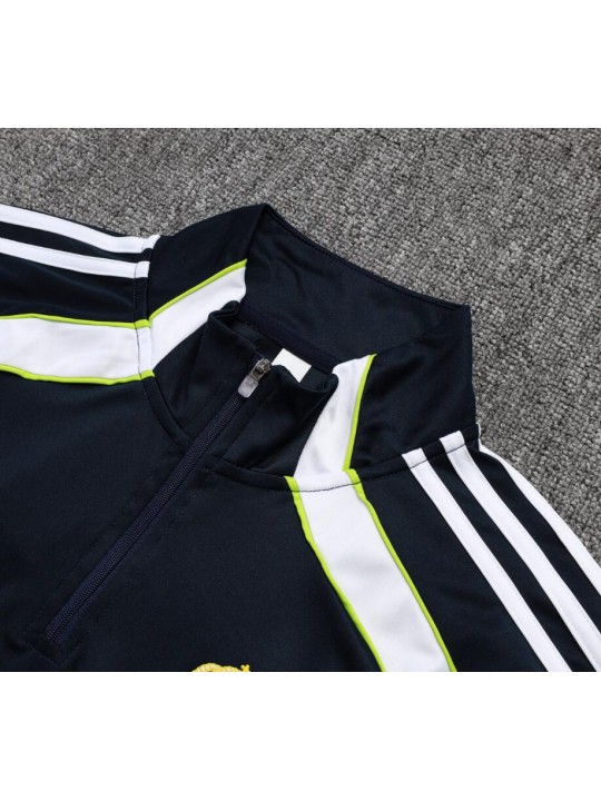 Chandals Real M adrid (Hombre/Niño) Negro 25/26 + Pantalones