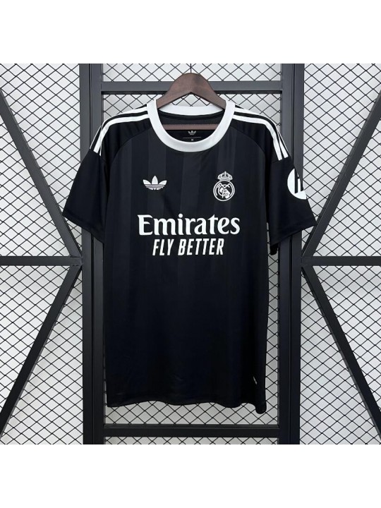 Camiseta Real Madrid Portero (Hombre/Niño) Negro 25/26
