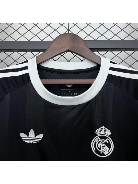 Camiseta Real Madrid Portero (Hombre/Niño) Negro 25/26