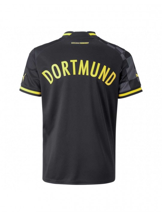 Camiseta Borussia Dortmund Segunda Equipación 2022/2023 Niño