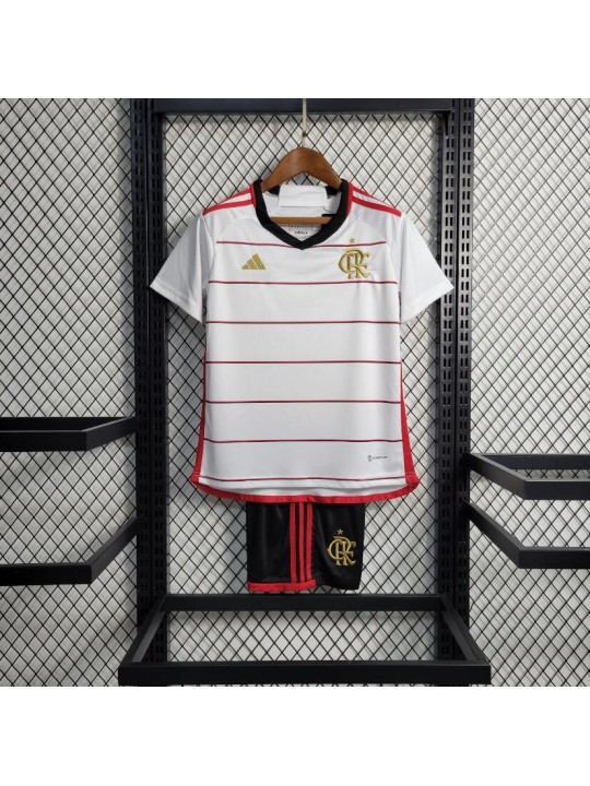 Camiseta Flamengo Segunda Equipación 23/24 Niño