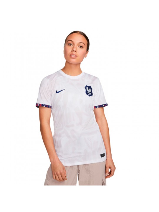 Camiseta Francia Segunda Equipación Mundial Femenino 2023 Mujer