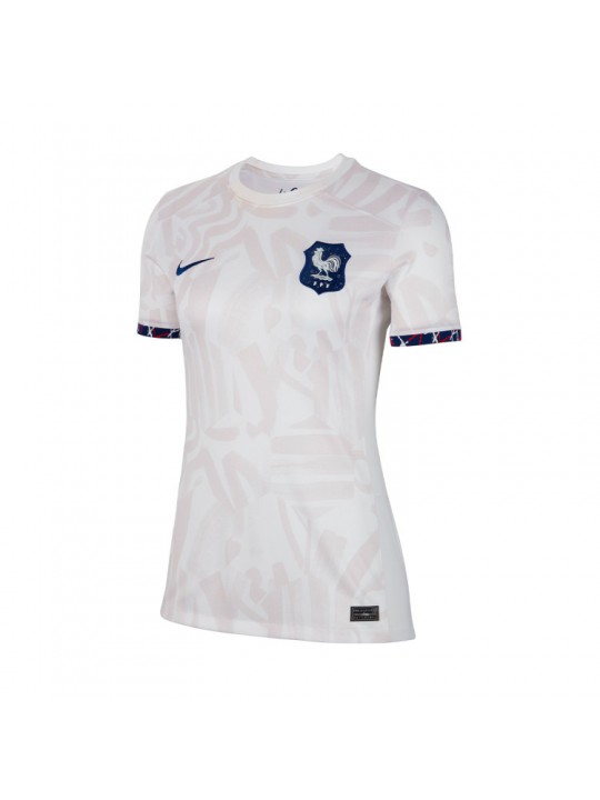 Camiseta Francia Segunda Equipación Mundial Femenino 2023 Mujer