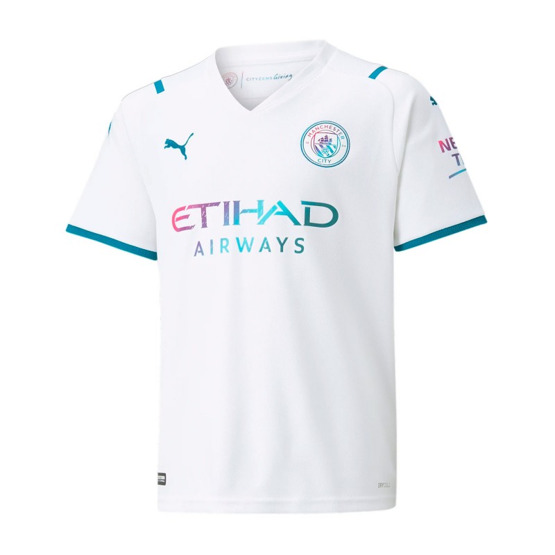 Camiseta Manchester City Segunda Equipacion 2021/2022 Niño