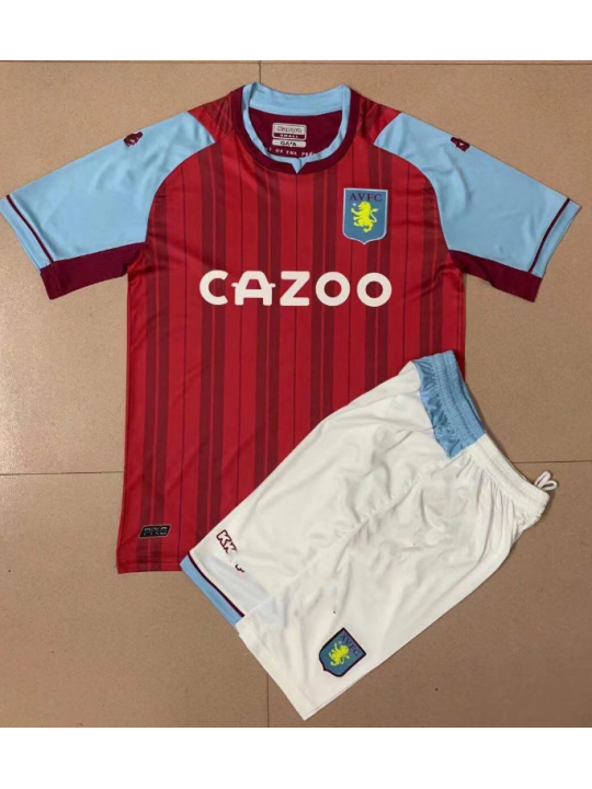 Camiseta Aston Villa Primera Equipación 21/22 Niño