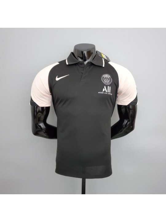 Camiseta Polo París Saint-Germain 2021/22 NEGRA