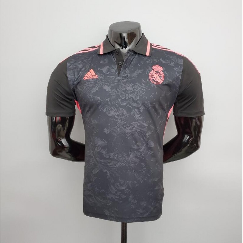 CAMISETA POLO REAL MADRID 2021/22 NEGRO