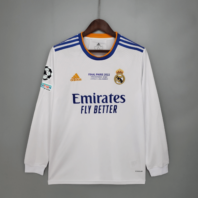 CAMISETA REAL M-ADRID PRIMERA EQUIPACIÓN 21/22 FINAL ML