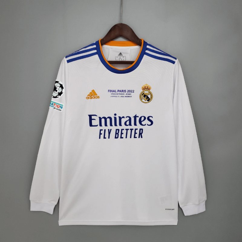 CAMISETA REAL MADRID PRIMERA EQUIPACIÓN 21/22 FINAL ML