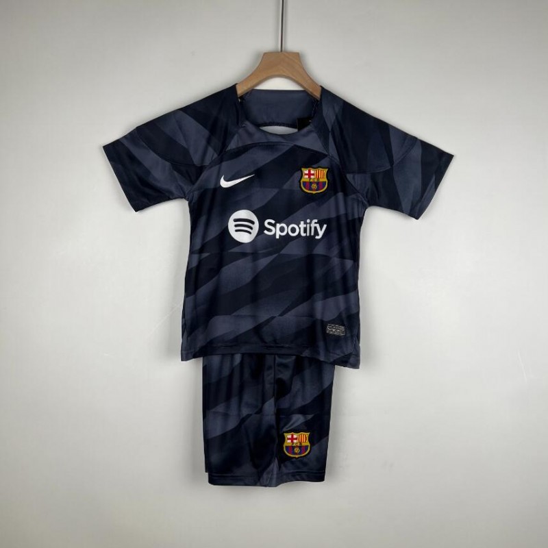 Camiseta b-arcelona Fc Portero Negra 2023-2024 Niño