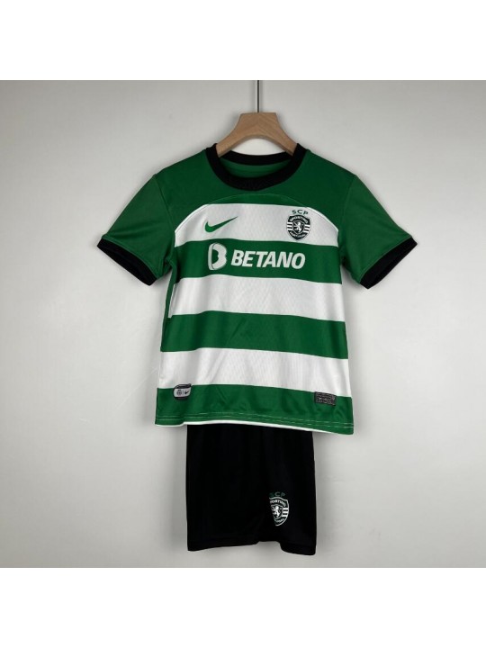 Camiseta Sporting Lisboa Primera Equipación 23/24 Niño