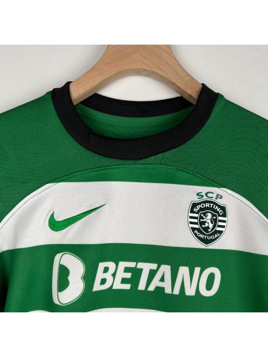 Camiseta Sporting Lisboa Primera Equipación 23/24 Niño