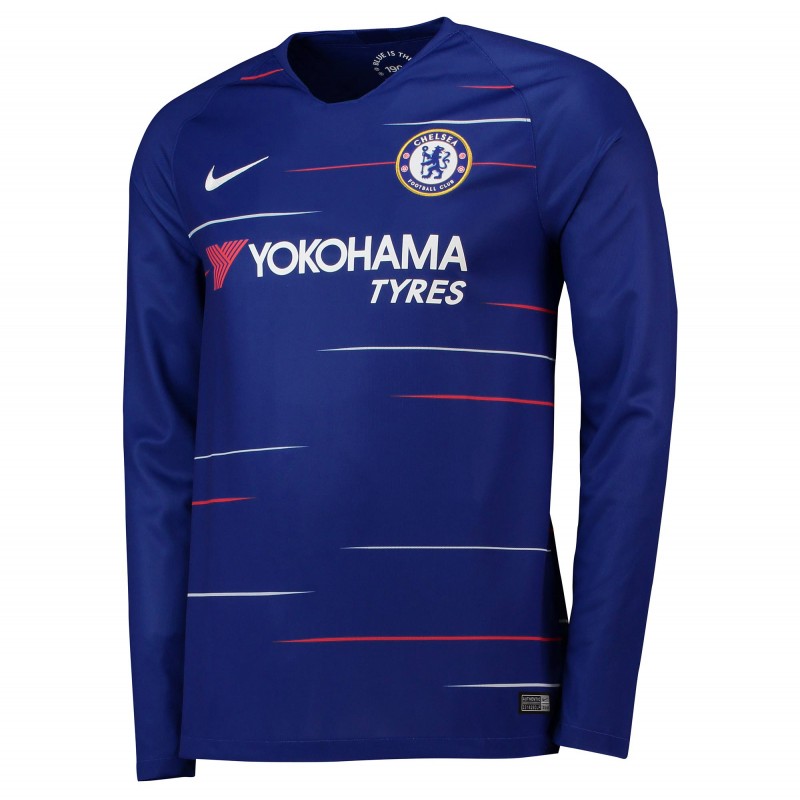 Camiseta-Stadium-de-la-equipación-local-del-Chelsea-2018-19-de-manga-larga