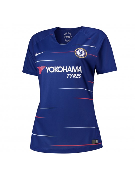 Camiseta Stadium de la equipación local del Chelsea 2018-19 para mujer