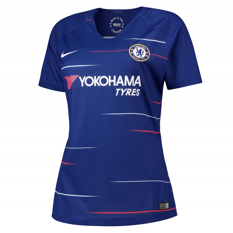 Camiseta Stadium de la equipación local del Chelsea 2018-19 para mujer