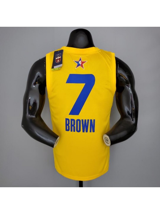 Camiseta 2021 BROWN#7 All-Star Yellow