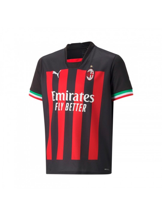 Camiseta Ac Milan Primera Equipación 2022-2023 Niño