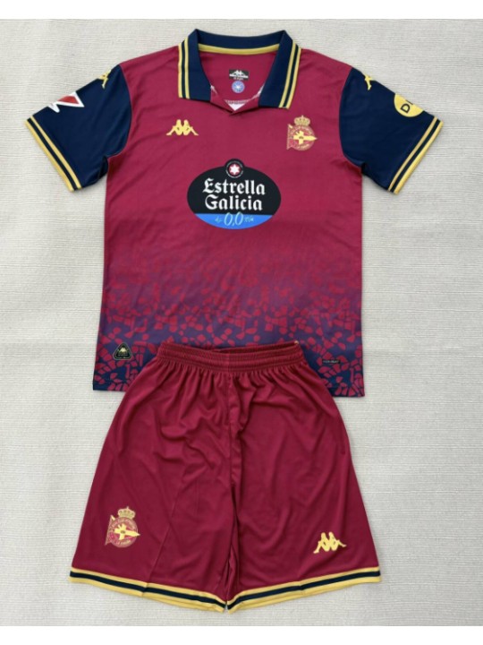 Camiseta Deportivo De La Coruña 2ª Equipación 25/26 Niño