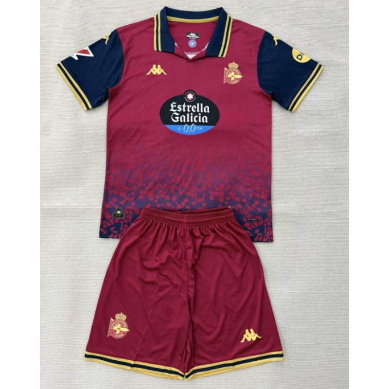 Camiseta Deportivo De La Coruña 2ª Equipación 25/26 Niño