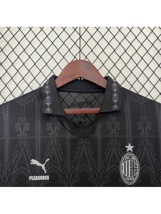 Camiseta Fc AC Milan Negro 2024