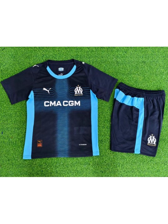 Camiseta Olympique Marsella 2ª Equipación 25/26 Niño