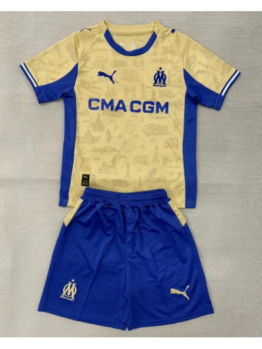 Camiseta Olympique Marsella 4ª Equipación 25/26 Niño Camiseta Olympique Marsella 4ª Equipación 25/26 Niño