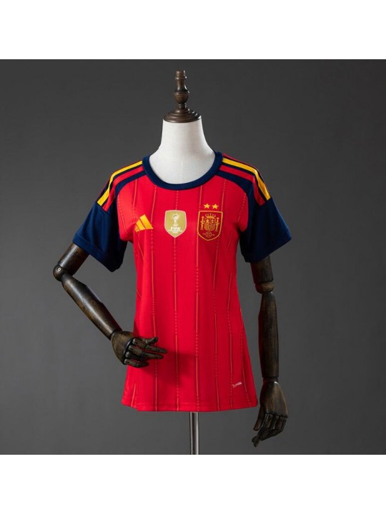 Camiseta España 1ª Equipación 2026 Campeón 2 Estrellas Mujer Camiseta España 1ª Equipación 2026 Campeón 2 Estrellas Mujer