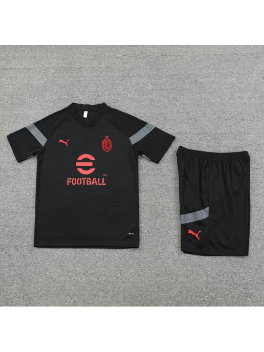 Camiseta AC Milan Pre-Match Negro 22/23 + Pantalones