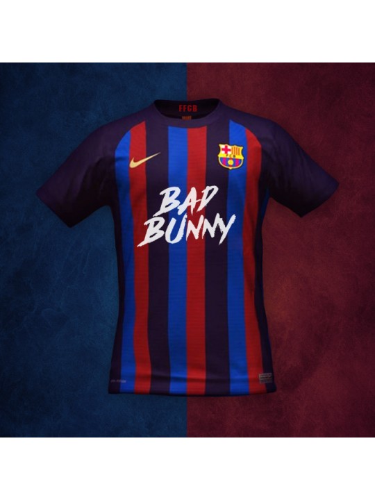 Camiseta b-arcelona Edición Limitada de BAD BUNNY la 1a equipación masculina del FC
