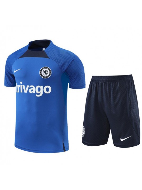 Camiseta Chelsea FC Pre-Match Azul 22/23 +Pantalones