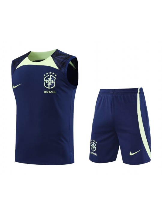 Camiseta De Fútbol Sin Mangas BRASIL Training Kit 22/23 + Pantalone