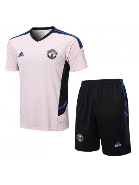 Camiseta Manchester United FC Training Kit Rosa 22/23 + Pantalone