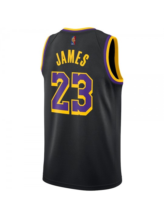 Camiseta Earned Edition Swingman de Los Angeles Lakers de LeBron James