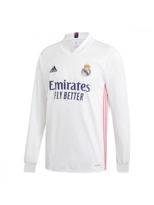 Camiseta Real Madrid Primera Equipación 2020-2021 Manga Larga Niño