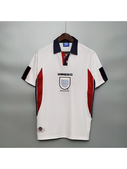 Camiseta Inglaterra 1ª Equipación Retro 1998