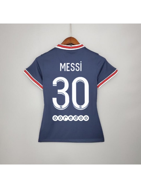 Camiseta De Messi En El PSG Primera Equipación 2021-2022 Mujer
