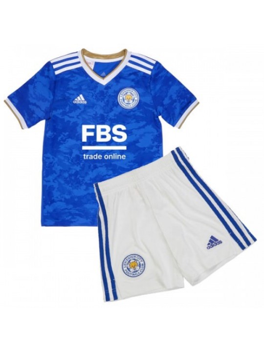 Camiseta Leicester City Primera Equipación 2021/2022 Niño