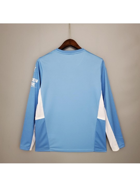 Camiseta Manchester City Primera Equipacion 2021/2022 ML