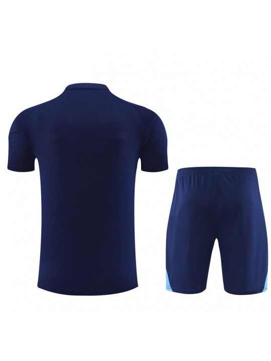 Camiseta Real Madrid (Hombre/Niño) Pre-Match 25/26 Azul Marino + Pantalones